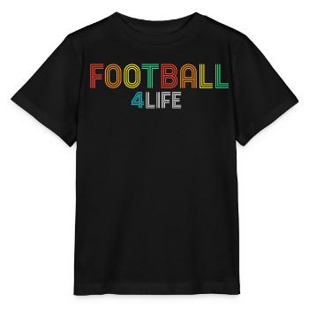 Football 4 Life Retro Neon Text - Stanley/Stella Kinder T-Shirt MINI CREATOR  - Schwarz - Vorne - Mikhail (115cm)