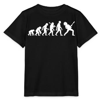 Guitarist Evolution Rock and Metal Musician - Stanley/Stella MINI CREATOR Kids’ T-Shirt - black - Front - Mikhail (115cm)