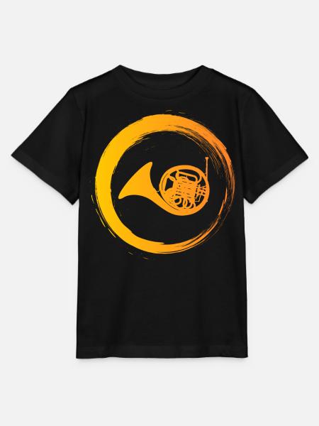 Sporty Hobby Leidenschaft Horn - Stanley/Stella Kinder T-Shirt MINI CREATOR  - Schwarz