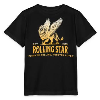 Rolling Star - Perfect Gift for Leo - Stanley/Stella MINI CREATOR Kids’ T-Shirt - black - Front - Mikhail (115cm)
