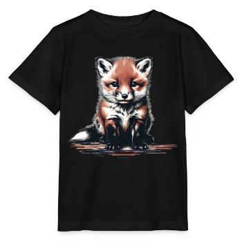 Renard Renards Renarde - T-shirt bio MINI CREATOR Stanley/Stella Enfant - noir - Devant - Mikhail (115cm)