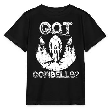 Le cyclo-cross a des cloches de vache ? - T-shirt bio MINI CREATOR Stanley/Stella Enfant - noir - Devant - Mikhail (115cm)