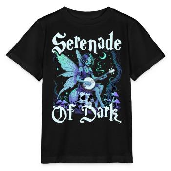 Fairycore Fairy Gothic Serenade Of Dark - Stanley/Stella MINI CREATOR Kids’ T-Shirt - black - Front - Mikhail (115cm)