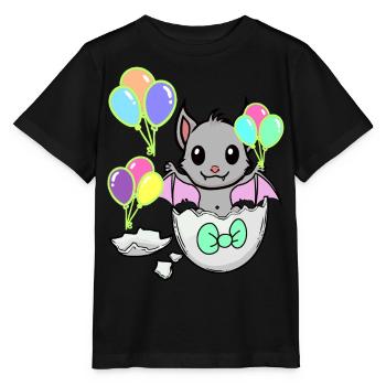 Chauve-souris Bébé Naissance Enfants Coquille d’oeuf - T-shirt bio MINI CREATOR Stanley/Stella Enfant - noir - Devant - Mikhail (115cm)