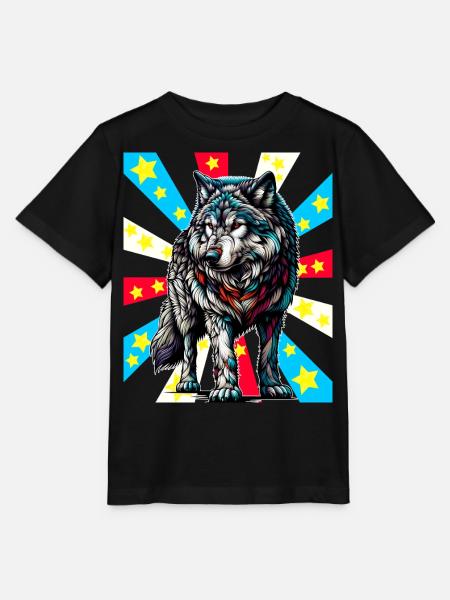 Tattoo Wolf Wölfe - Stanley/Stella Kinder T-Shirt MINI CREATOR - Schwarz