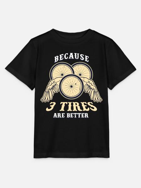 Recumbent Trike 3 Tires Are Better - Stanley/Stella MINI CREATOR Kids’ T-Shirt - black