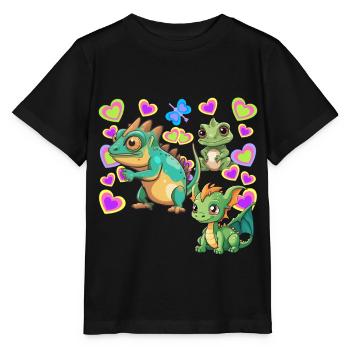 Dino Dinos Child Kids - Stanley/Stella MINI CREATOR Kids’ T-Shirt - black - Front - Mikhail (115cm)