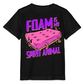 Upholsterer Upholstery Foam Is My Spirit Animal - Stanley/Stella MINI CREATOR Kids’ T-Shirt - black - Front - Mikhail (115cm)