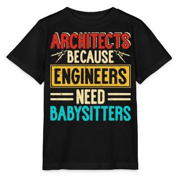 Architekt - Stanley/Stella Kinder T-Shirt MINI CREATOR  - Schwarz - Vorne - Mikhail (115cm)