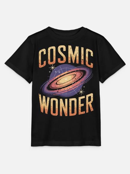 Cosmic Wonder Galaxie - Stanley/Stella Kinder T-Shirt MINI CREATOR - Schwarz