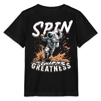 Lancer du disque : une pirouette vers la grandeur - T-shirt bio MINI CREATOR Stanley/Stella Enfant - noir - Devant - Mikhail (115cm)