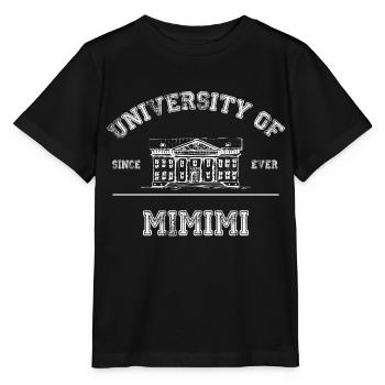 University of Mimimi – Humorvoller Sarkasmus - Stanley/Stella Kinder T-Shirt MINI CREATOR  - Schwarz - Vorne - Mikhail (115cm)