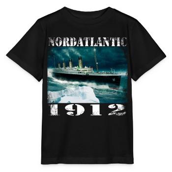 Atlantique nord 1912 - T-shirt bio MINI CREATOR Stanley/Stella Enfant - noir - Devant - Mikhail (115cm)