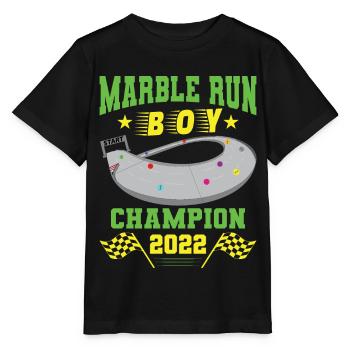 MARBLE RUN BOY. - Stanley/Stella MINI CREATOR Kids’ T-Shirt - black - Front - Mikhail (115cm)