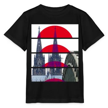 Cathédrale de Cologne Allemagne City Skyline Home Love - T-shirt bio MINI CREATOR Stanley/Stella Enfant - noir - Devant - Mikhail (115cm)