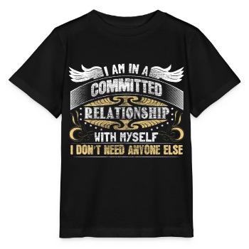 Single Zu Haben Beziehung - Stanley/Stella Kinder T-Shirt MINI CREATOR  - Schwarz - Vorne - Mikhail (115cm)