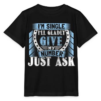 Cadeau de statut de relation d’indépendance unique - T-shirt bio MINI CREATOR Stanley/Stella Enfant - noir - Devant - Mikhail (115cm)