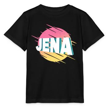 Jena Allemagne City Font Vintage Rétro - T-shirt bio MINI CREATOR Stanley/Stella Enfant - noir - Devant - Mikhail (115cm)