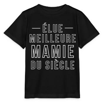 Elu meilleur Mamie du Siécle - T-shirt bio MINI CREATOR Stanley/Stella Enfant - noir - Devant - Mikhail (115cm)