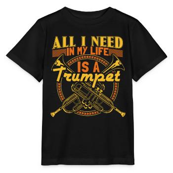 Trompette Trompette Trompette Cadeau - T-shirt bio MINI CREATOR Stanley/Stella Enfant - noir - Devant - Mikhail (115cm)