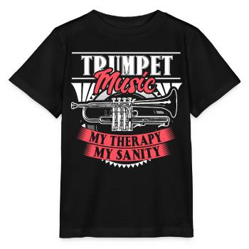 Cadeau de musicien de trompette - T-shirt bio MINI CREATOR Stanley/Stella Enfant - noir - Devant - Mikhail (115cm)