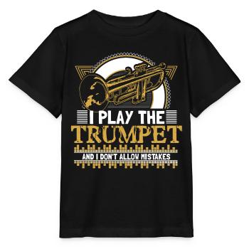 Trompette - T-shirt bio MINI CREATOR Stanley/Stella Enfant - noir - Devant - Mikhail (115cm)