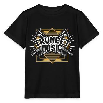 Trompette Instruments à Vent Musiciens - T-shirt bio MINI CREATOR Stanley/Stella Enfant - noir - Devant - Mikhail (115cm)