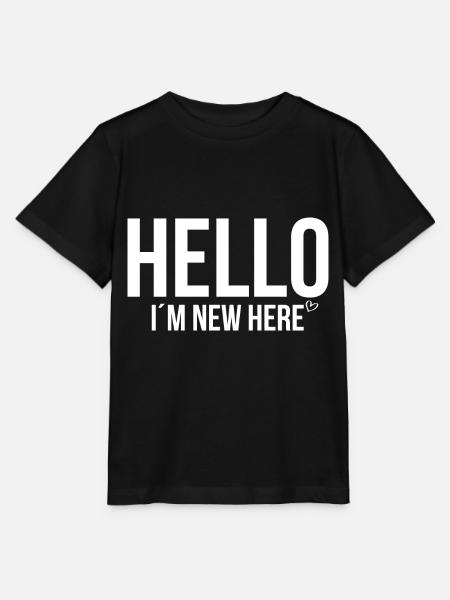 Hello im new here - Stanley/Stella Kinder T-Shirt MINI CREATOR - Schwarz