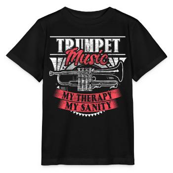 Trompette Trompette Concert Cadeau - T-shirt bio MINI CREATOR Stanley/Stella Enfant - noir - Devant - Mikhail (115cm)