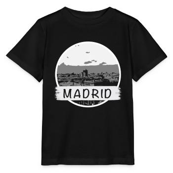 Ville de Madrid - T-shirt bio MINI CREATOR Stanley/Stella Enfant - noir - Devant - Mikhail (115cm)