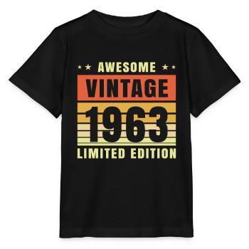 1963 - Stanley/Stella MINI CREATOR Kids’ T-Shirt - black - Front - Mikhail (115cm)