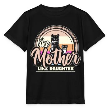 Mère Fille Cadeau de cohésion de la fête des mères - T-shirt bio MINI CREATOR Stanley/Stella Enfant - noir - Devant - Mikhail (115cm)