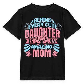 Idée cadeau de cohésion mère-fille - T-shirt bio MINI CREATOR Stanley/Stella Enfant - noir - Devant - Mikhail (115cm)