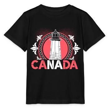 Feuille d’érable du Canada - T-shirt bio MINI CREATOR Stanley/Stella Enfant - noir - Devant - Mikhail (115cm)