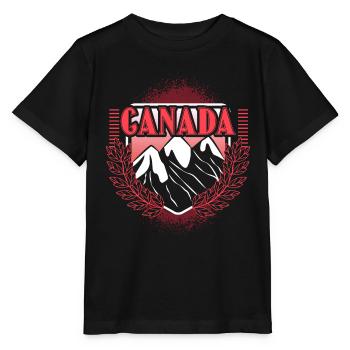 Canada Elk State - T-shirt bio MINI CREATOR Stanley/Stella Enfant - noir - Devant - Mikhail (115cm)