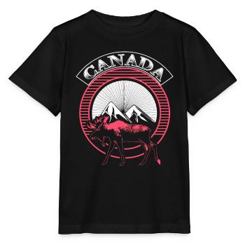 Idée cadeau Canada Snow State - T-shirt bio MINI CREATOR Stanley/Stella Enfant - noir - Devant - Mikhail (115cm)