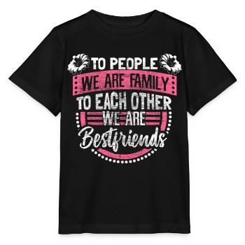 Mutter Tochter Freunde Mutterliebe - Stanley/Stella Kinder T-Shirt MINI CREATOR  - Schwarz - Vorne - Mikhail (115cm)