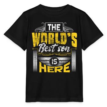 Son Sons Birthday Gift - Stanley/Stella MINI CREATOR Kids’ T-Shirt - black - Front - Mikhail (115cm)