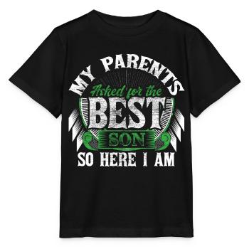 Meilleurs fils fils - T-shirt bio MINI CREATOR Stanley/Stella Enfant - noir - Devant - Mikhail (115cm)