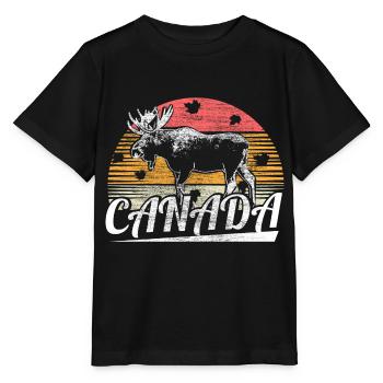 Cadeau de la Nation neige du Canada - T-shirt bio MINI CREATOR Stanley/Stella Enfant - noir - Devant - Mikhail (115cm)