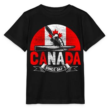 Cadeau de la fierté wapiti du Canada - T-shirt bio MINI CREATOR Stanley/Stella Enfant - noir - Devant - Mikhail (115cm)
