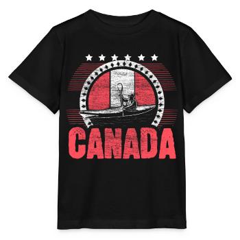 Cadeau de naissance pour pays du Canada - T-shirt bio MINI CREATOR Stanley/Stella Enfant - noir - Devant - Mikhail (115cm)