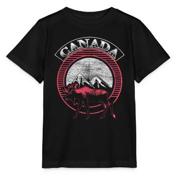 Cadeau d’origine acéricole du Canada - T-shirt bio MINI CREATOR Stanley/Stella Enfant - noir - Devant - Mikhail (115cm)