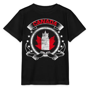 Érable du Canada - T-shirt bio MINI CREATOR Stanley/Stella Enfant - noir - Devant - Mikhail (115cm)