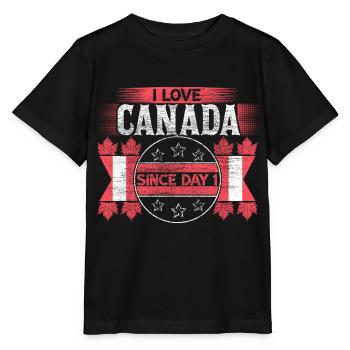 Idée cadeau Canada Snow Origin - T-shirt bio MINI CREATOR Stanley/Stella Enfant - noir - Devant - Mikhail (115cm)