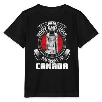 Idée cadeau du pays de naissance du wapiti du Canada - T-shirt bio MINI CREATOR Stanley/Stella Enfant - noir - Devant - Mikhail (115cm)