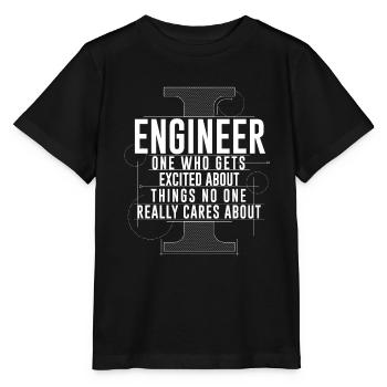 Ingénieur - T-shirt bio MINI CREATOR Stanley/Stella Enfant - noir - Devant - Mikhail (115cm)
