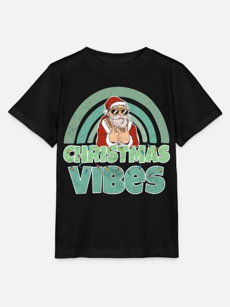 Christmas Vibes Weihnachts Design - Maglietta per bambini MINI CREATOR di Stanley/Stella - nero