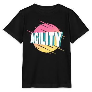 Agility Dog Sport Dog Sports Dog Training - Stanley/Stella MINI CREATOR Kids’ T-Shirt - black - Front - Mikhail (115cm)
