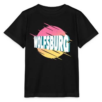 Wolfsburg Allemagne City Font Vintage Retro - T-shirt bio MINI CREATOR Stanley/Stella Enfant - noir - Devant - Mikhail (115cm)